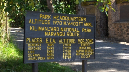 Park Headquarters Marangu Gate